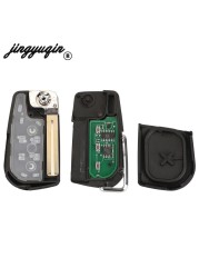 jingyuqin 2 Buttons For Toyota Hilux 2015 2020 Flip Remote Car Key 433MHz 8A Fob Chip FCC ID: BA2TA P/N: 89070-0KB40