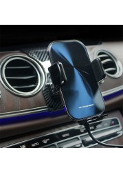 New Qi 15W Wireless Charger Mobile Phone Holder For Mercedes Benz E Class W213 2021 2020 2019 2018 2017 GPS Phone Bracket