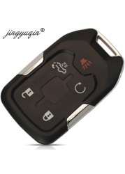 jingyuqin Smart Keyless Fob Shell For Chevrolet Tahoe Silverado Suburban Tahoe GMC Sierra Acadia Terrain Yukon Remote Key Case