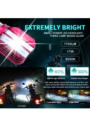 17W 1700Lm Ba20d LED Motorcycle Headlights Plug and Play S2 H6 Headlights Motorcycle Headlights Accessories Lighting Lamp 6000K White 12V