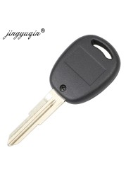 jingyuqin For Chevrolet Lova Sail Epica Lychee Spark Remote Key 2 Buttons Uncut Brass Blank Blade Key Shell Replacement