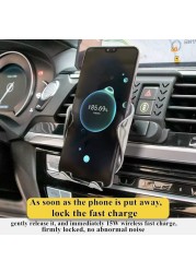 For BMW X3 G01 X4 G02 2018-2021 Car Phone Holder Air Vent Wireless Charger 360 Rotating Navigation Bracket Support GPS