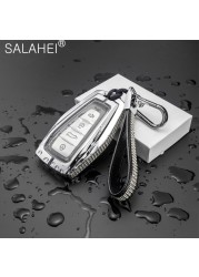 Zinc Alloy + Car Key Case Cover Shell Inlaid Rhinestone For Geely 2019-2020 Atlas GS X7 EX7 GT GC2 Fob Key Bag Accessories