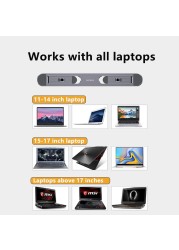 Metal Laptop Stand for 11-17 inch MacBook Pro Air Laptop Mini Foldable Adjustable Stand Cooling Pad Laptop Accessories