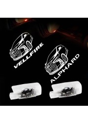 2pcs Courtesy Alvar Logo Badge Light For Toyota Alphard Vellfire Car Styling Toyota Vellfire Car Door Light Toyota Foot Lamp