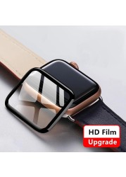 iWatch Screen Protector for Apple Watch Series 3 4 5 6 SE 38mm 40mm 42mm 44mm No Glass Protective Film for Apple Watch 7 41 45mm