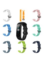 Anti-Scratch Soft Silicone Watch Band Sport Wrist Strap Replacement for Huawei Honor 5/4 Sport Bracelet Accessories