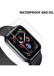 Clear Flexible Screen Protector for Apple Watch Series 7 6 5 4 3 2 1 SE Applewatch IWatch 45mm 44mm 42mm 41mm Screenprotector Film
