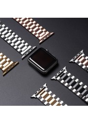 Metal Strap for Apple Watch Band 44mm 42mm 40mm 38mm 41 45mm Stainless Steel Bracelet for iWatch 7 6 SE 5 4 3 Series Accessories