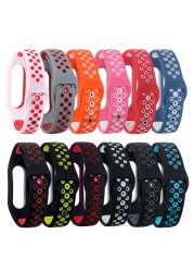 Breathable Strap For Xiaomi Mi Band 4 Silicone Wrist Strap Wristband Bracelet For Xiaomi MiBand 3 4 Miband Replacement Strap