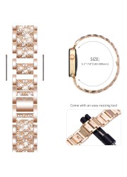 Case + Bling Strap for Apple Watch Band 40mm 44mm 41mm 45mm 38mm 42mm 40mm Diamond Metal Bracelet iWatch Series 3 4 5 6 se 7 band