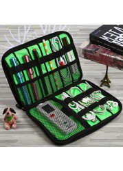 Watch Organizer Case Multifunction Portable Travel For Apple Watch Strap Band Storage Bag USB Charger Cable Tool Pouch