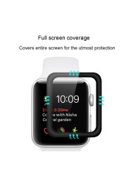 2 pack templered glass for apple watch 44mm iwatch series 5 4 3 2 1 all versions protect 100% screen 42mm 40mm 38mm all size