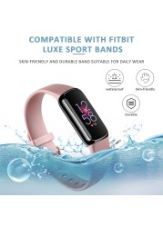 4 قطعة/الوحدة حزام ساعة ل Fitbit لوكس الفرقة لينة الذكية ساعة معصمه حزام الساعات استبدال الفرقة ل Fitbit لوكس حزام الملحقات