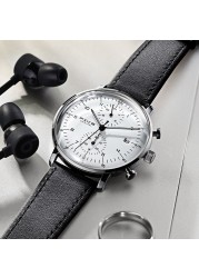 FEICE Quartz Men's Wrist Watch Dual Time Display Business Analog Watches Men's Wristwatch Casual Luxury Men's Watch Sport Watch