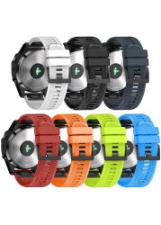 Original Silicone Band For /Fenix ​​6X /Fenix ​​6X Pro /Fenix ​​5X /Fenix ​​5X Plus Easy Fit 26mm Soft Silicone Strap Garmin Fenix ​​5X 26mm