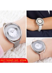 Genuine leather strap for Swarovski 5158517/5158544/5158972 watches accessories fashion bracelet 12mm small size female watch strap