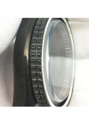 42mm sapphire glass case fits NH35A NH36A movement in black color