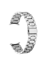 For Samsung Galaxy Watch 4 Classic 46mm 42 44mm 40mm Stainless Steel Strap Metal Bracelet Accessories