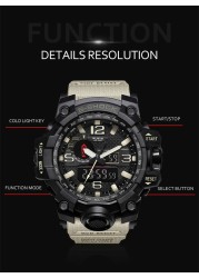 Montre Homme Sport Mens Watches Luxury Brand Designer LED Digital Chronograph Watch for Men Waterproof Wristwatches Reloj