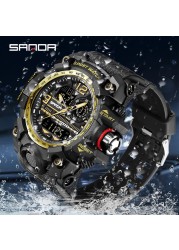 SANDA Brand G-Style Military Watch Men Digital Shock Sports Watches for Man Waterproof Electronic Wristwatch Mens 2022 Relogios