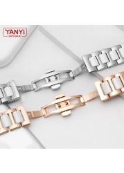 ceramic bracelet in stainless steel watchband 12 13 14 15 16 17 18 20 22mm watch strap women man fashion wrist band