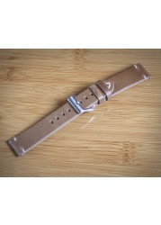 Horween Burgundy Chromxell Genuine Leather Watch Strap 3.5mm Thick Leather Straps Handmade