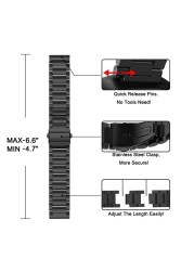 Stainless Steel Band For Fitbit Versa/Lite/Versa2 Smart Watch Replacement Band 316L Metal Strap Watch Band For Fitbit Versa 2 Band