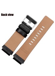 Leather Watchband for Diesel DZ1089 DZ1123 DZ1132 Replacement Watch Strap Convex Mouth Strap 28mm 30mm