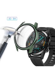 Luxury Plating Tempered Glass Screen Protector For Huawei Smart Watch GT 2 E 2E GT2 GT2E 46mm 46mm Protective Film Protection