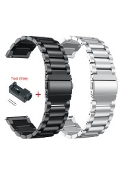 For Xiaomi Huami Amazfit GTR 47mm 42mm Wrist Strap Metal Bracelet Band For Amazfit Stratos 2 3 Amazfit GTS Watchband 20mm 22mm