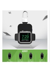 Qi Wireless Charger for Apple Watch Band 42mm/38mm Portable Keychain External Battery Pack Power Bank iWatch 4 3 5 se 6 7