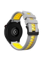 Official Silicone Band For Huawei Gt Runner / Huawei Gt3 46mm / Huawei Gt3 Pro 48mm / Huawei Gt3 46mm 22mm Original Silicone Band