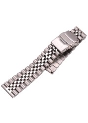 Stainless Steel Watchbands Women Men Bracelet 18mm 20mm 22mm 24mm Silver Straight End Watch Band Strap Watch Accessories