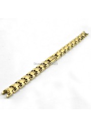 8mm T003209 watches watch parts female strip solid golden between gold and silver stainless steel watch band