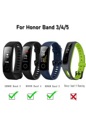 For Honor Band 5 Colorful Silicone Wristbands Watch Band Replacement Strap Smart Watch Bracelet For Honor Band 4 Strap