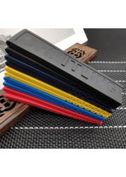 silicone rubber watch band 22mm 24mm black yellow red blue watchband bracelet for navitimer/avenger/breitling toss strap