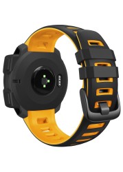 Two Tone Silicone Watch Band Compatible with Garmin Instinct/Tide Instinct/Solar Instinct/Instinct Tactical Band High Quality