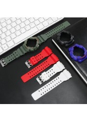 For G-SHOCK GA100 GA110 GA120 GD100 GD110 GD120 Watch Strap Watch Case Men Matte Wristwatch Sport Watch Silicone Case Strap