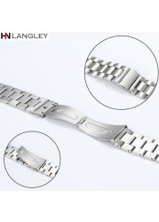 General stainless steel watch bands solid steel band 304 watches metal strap watch accessories 16mm 18mm 20mm 22mm 24mm dropshipping