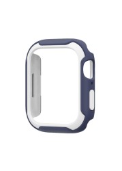 Matte Bumper Cover for Apple Watch Series 7 45mm Flexible TPU + PC Apple Watch Protective Case Shell iwatch 7 41mm 45mm Frame