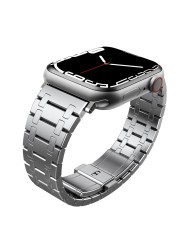 Business Stainless Steel Strap for Apple Watch Band 7 6 41mm 45mm 44/40mm iWatch Series SE 3 38/42mm AP Metal Bracelet Wristband