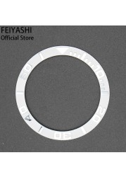 FEIYASHI 38mm Black Ceramic Bezel Insert Men Watches Rings for 40mm Submarine Daytona Yacht-Master Cases Accessories Parts