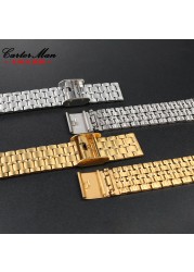 Vintage Small Square Metal Watchband For Casio a159w-n1 a158wa A168 Strap Stainless Steel Bracelet 18mm Wristband Accessories