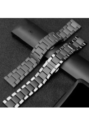 22mm Watch Band For Samsung Galaxy Watch 4/Classic/3 45mm Strap 42mm 46mm 40mm 44mm/Gear S3 Bracelet 22mm Ceramic Strap