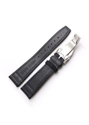 CARLYWET - Leather Watch Strap, Premium Nylon Fabric, High Quality, Watch Strap with Tudor Deployment Buckle, 20, 21, 22mm