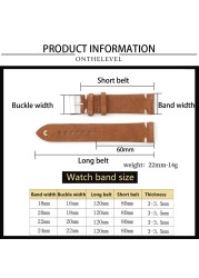 High Quality Suede Leather Antique Watch Straps Blue Watchbands Replacement Strap For Watch Accessories 18mm 20mm 22mm 24mm