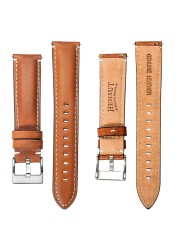 HEMSUT Genuine Leather Watch Strap for Man Women Quick Release Handmade Vintage Cowhide Watch Strap 18mm 20mm 22mm 24mm