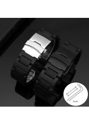 Plastic Watchband for Casio GW-A1100FC GW-A1000 GW-4000 GA-1000 Watch Strap High Quality Mens Sport Wrist Bracelet