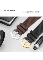 High Quality 25mm Rubber Silicone Watch Strap for Patek PP 5711/5712G Nautilus Wristband Men Women Dedicated Prong Bracelet